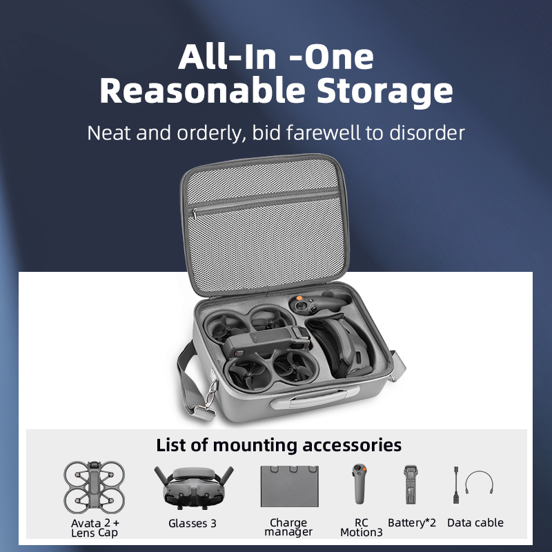 DJI Avata 2 고글 3용 여행용 운반 케이스,  - Drone Carrying Case 리뷰 및 가격